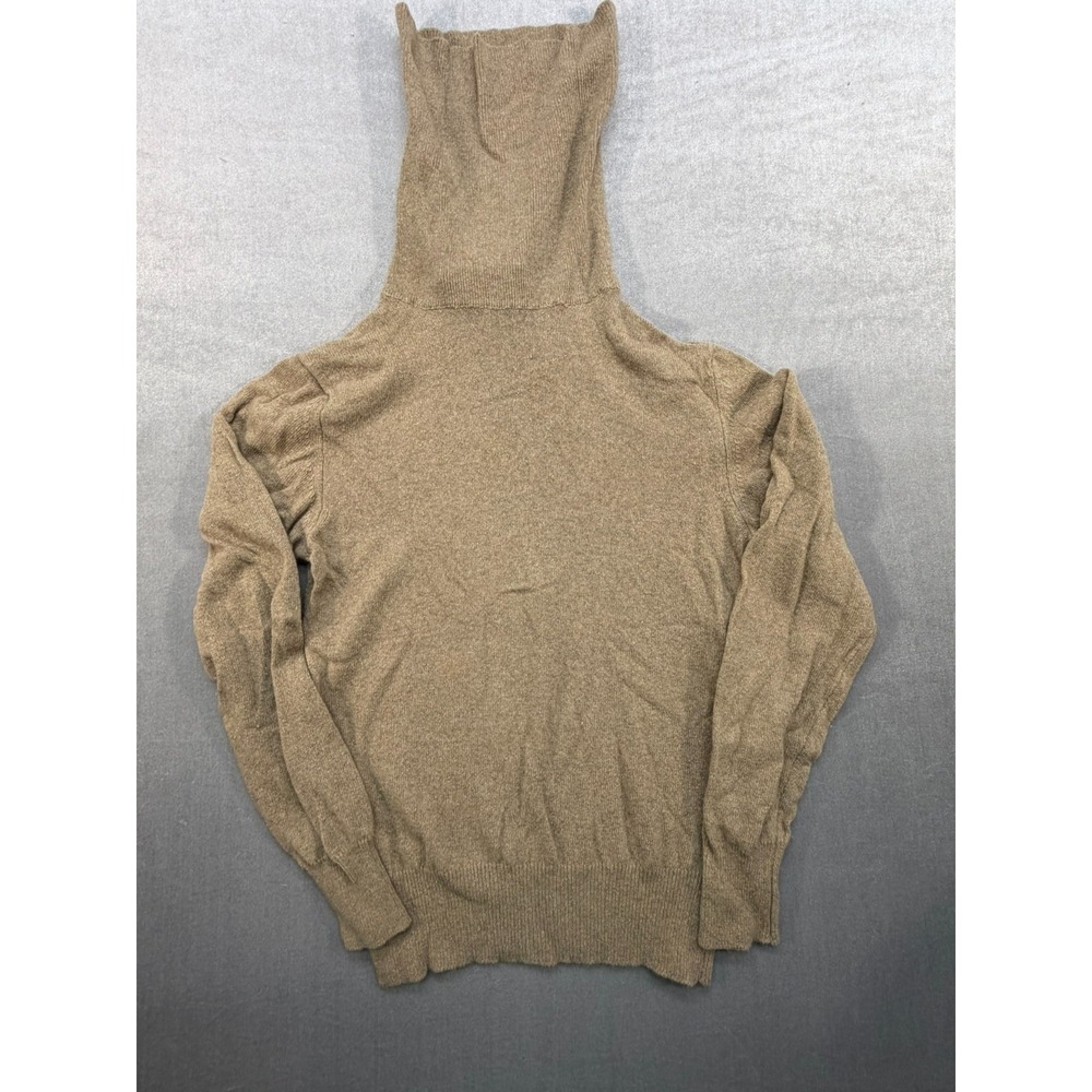 I.Magnin 100%‎ Cashmere Women Turtleneck Sweater Tan Small Made in Italy